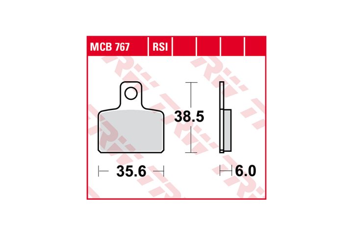 TRW Bremsbelagsatz MCB767RSI TXT 4RT Trials SM50 Dirty Devil