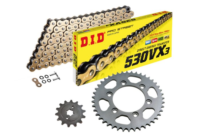 D.I.D. Kettensatz gold 530VX3 GSXR750 GR7DB