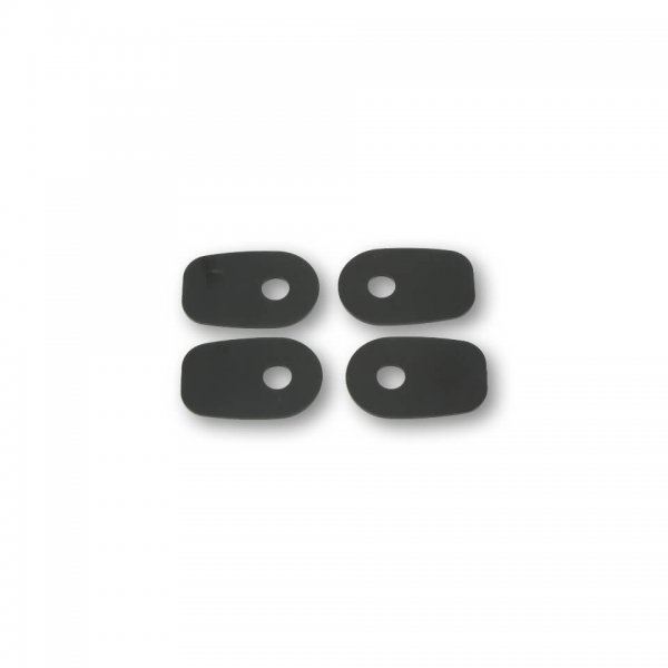 SHIN YO Montageplatten INDY SPACER für div. KAWASAKI Z750/,ZX10R,ER6 F/N, schwarz, Set für FZ-6 60