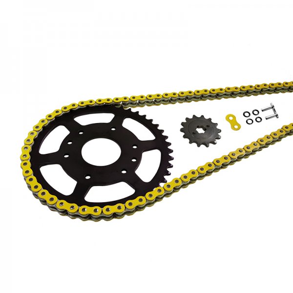 Kettensatz EK-Chain 525 MVXZ-2 für Kawasaki KLV1000 Suzuki DL1000 V-Strom Modelljahr 2002-2010 Farbe