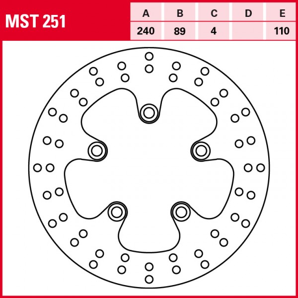 TRW Bremsscheibe Allround starr MST251 GSF600 Bandit GN77B