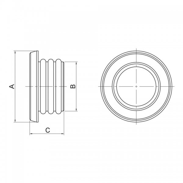 HIGHSIDER Abdeckkappen Set, für BMW RnineT CNC FRAME CAP Set B für R NineT - 81 KW