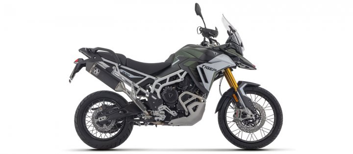 ARROW VELOCE DARK Slip-On für Triumph Tiger 900 Modelljahr 2024-