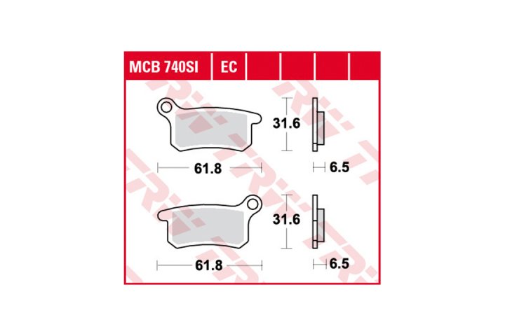 TRW Bremsbelagsatz EC MCB740EC CR65 65 SX