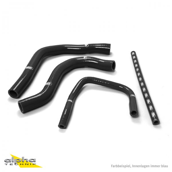 SAMCO Siliconschlauch Kit schwarz für Yamaha YZF750R, 93-94 für YZF750R 4HN