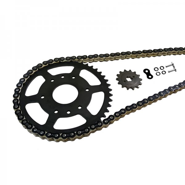 Kettensatz EK-Chain 525 MVXZ-2 für Kawasaki KLV1000 Suzuki DL1000 V-Strom Modelljahr 2002-2010 Farbe