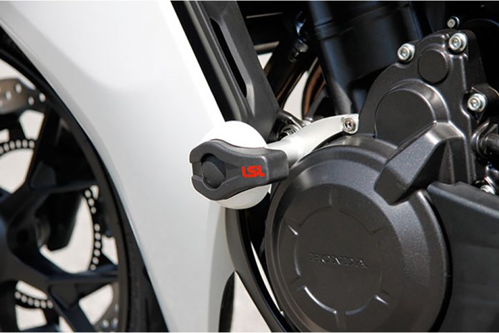 LSL LSL Crash-Pad Montagekit CBR 500R / CB 500F 13 -, mit Adapterplatten für