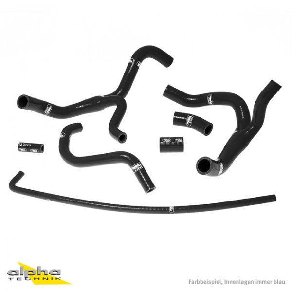 SAMCO Siliconschlauch Kit schwarz f. Honda CBR1000RR, 08-11 für CBR1000RR Fireblade SC59