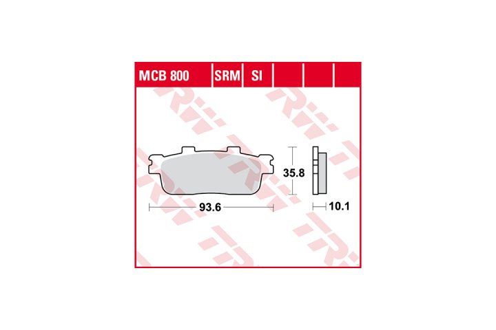 TRW Bremsbelagsatz MCB800SI Vector ST Sector Quad