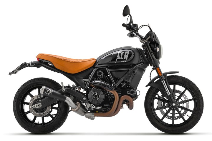 ARROW Auspuff PRO RACE DARK Edelstahl für Ducati Scrambler 800 Modelljahr 2021-