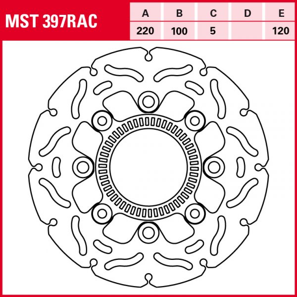 TRW Bremsscheibe Sportiv starr MST397RAC ER6f EX650C