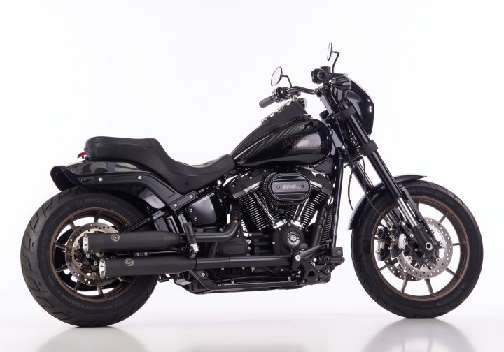 FALCON Double Groove Slip on Ersatzdämpfer für SOFTAIL Street Bob 114 FXBBS für SOFTAIL Street Bo