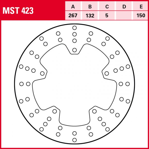 TRW Bremsscheibe Allround starr MST423 FZ8 Fazer RN25