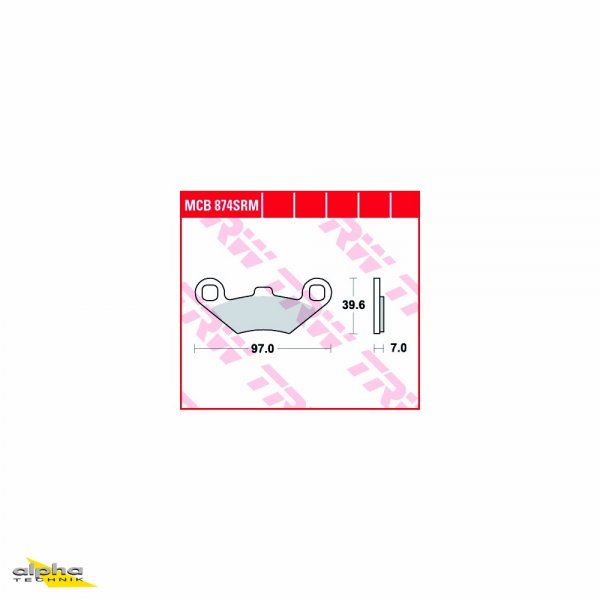 TRW Bremsbelagsatz MCB874SRM Metropolis 400 X1