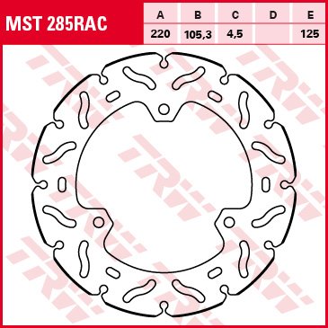 TRW Bremsscheibe Sportiv starr MST285RAC YZF-R25 RG10