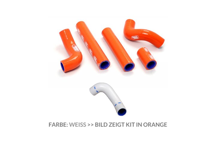 SAMCO Siliconschlauch Kit weiss KTM, Husaberg, Husqvarna für 300 EXC TE300 TE300