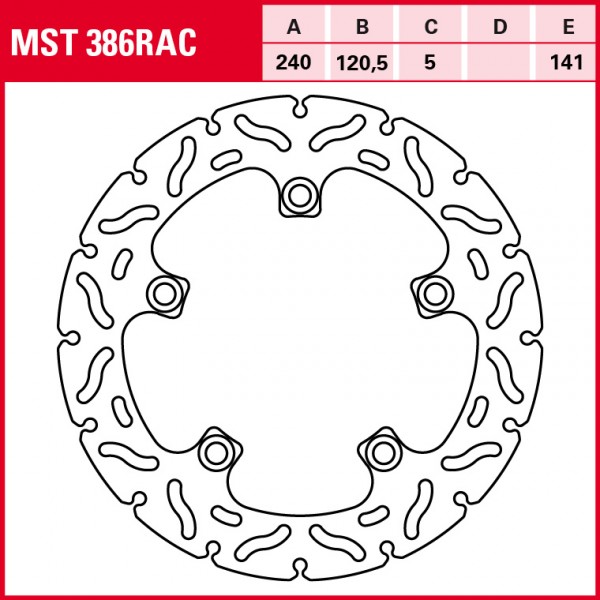 TRW Bremsscheibe Sportiv starr MST386RAC GSF1250 Bandit S WVCH