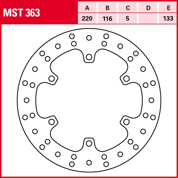 TRW Bremsscheibe Allround starr MST363 YZF-R1 RN09