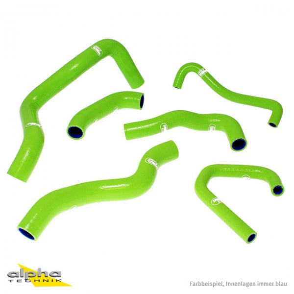 SAMCO Siliconschlauch Kit grün Kawasaki ZX6R, 2009-22 für ZX6R Ninja ZX636E