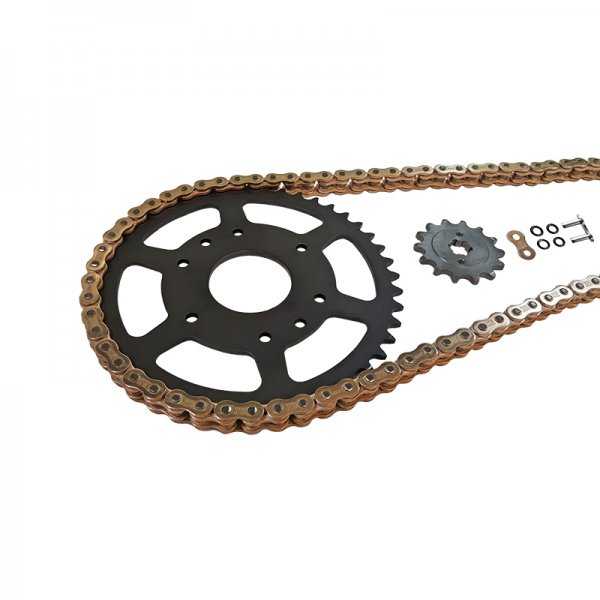 Kettensatz EK-Chain 525 MVXZ-2 für Aprilia SL1000 Falco Farbe Gold