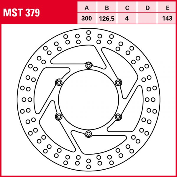 TRW Bremsscheibe Allround starr MST379 640 LC4 Adventure