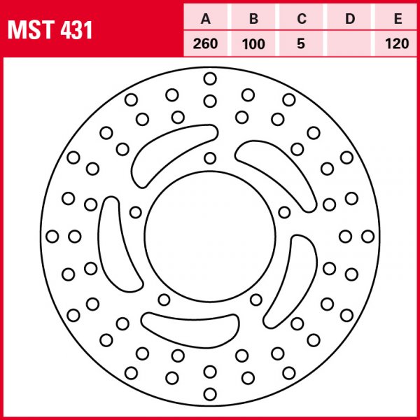 TRW Bremsscheibe Allround starr MST431 Mana 850 RC