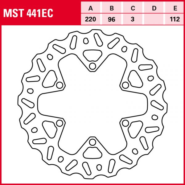 TRW Bremsscheibe Offroad starr MST441EC KX80