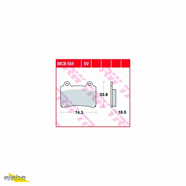 TRW Bremsbelagsatz MCB559 FZR250 3LN