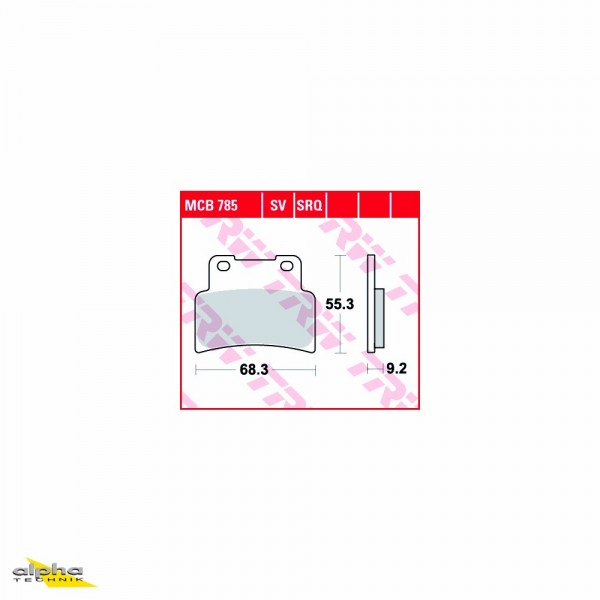 TRW Bremsbelagsatz MCB785SV Dorsoduro 900 KB YZF-R125 RE29