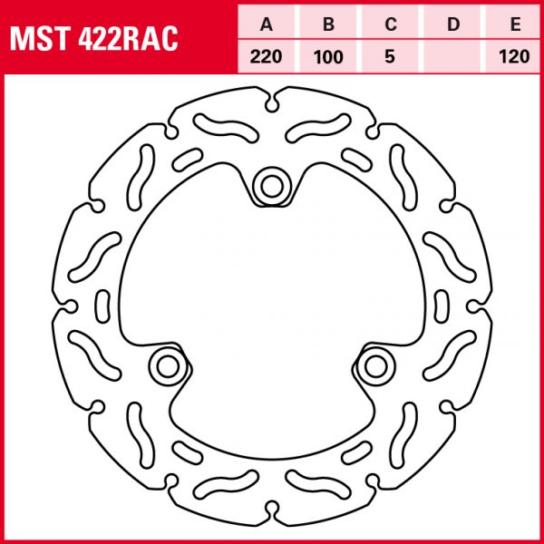 TRW Bremsscheibe Sportiv starr MST422RAC Ninja 250 R EX250K