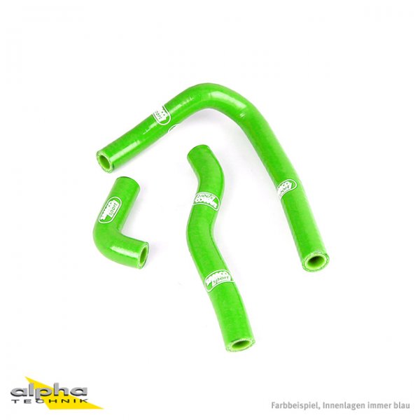 SAMCO Siliconschlauch Kit grün Kawasaki KX65, 2000-23 für KX65 KX065A