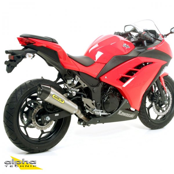 ARROW X-KONE Auspuff Kawasaki Ninja 300 13- NiChro für Ninja 250 EX250L