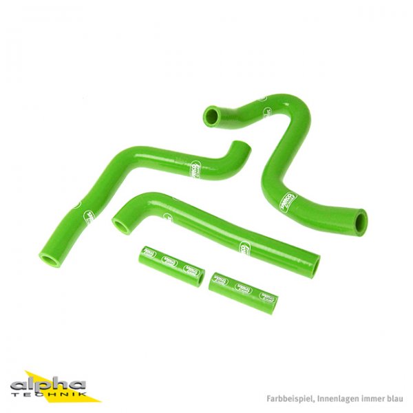 SAMCO Siliconschlauch Kit grün f Kawasaki KX250, 2003-04 für KX250