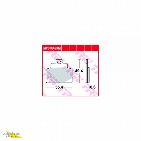 TRW Bremsbelagsatz MCB886SRM MP3 500 LT Business M64