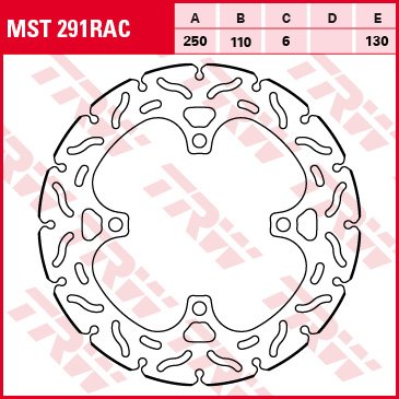 TRW Bremsscheibe Sportiv starr MST291RAC Z750 ZR750L