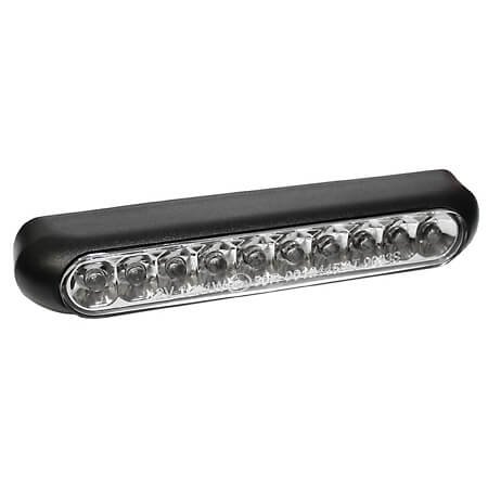 SHIN YO LED-Rücklicht LINE, schwarz, transparentes Glas, Nr.-Schild-Beleuchtung für