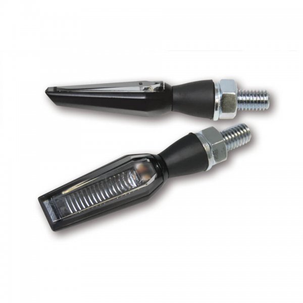 HIGHSIDER HIGHSIDER LED-Blinker FALCON, schwarz für Vegas 1800 Eight Ball - 66 KW