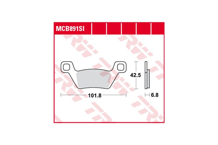 TRW Bremsbelagsatz MCB891SI MXU 500