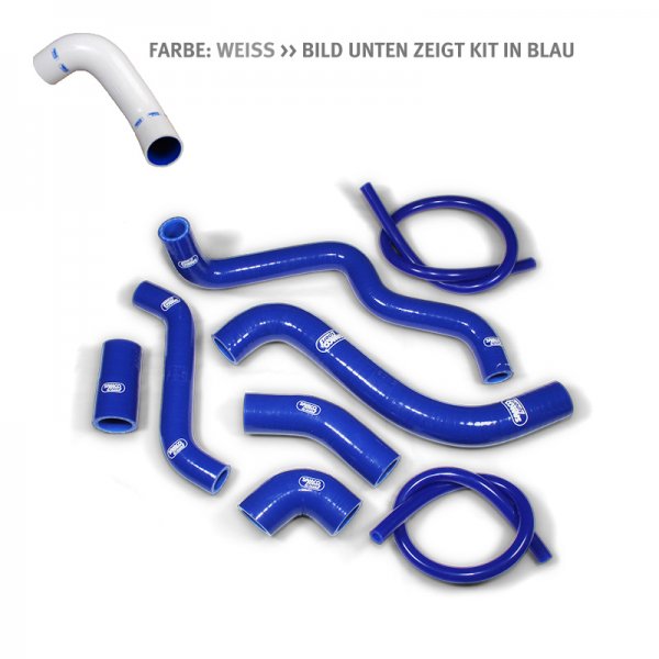 SAMCO Siliconschlauch Kit weiss f. Aprilia RSV1000 für Tuono 1000 RP