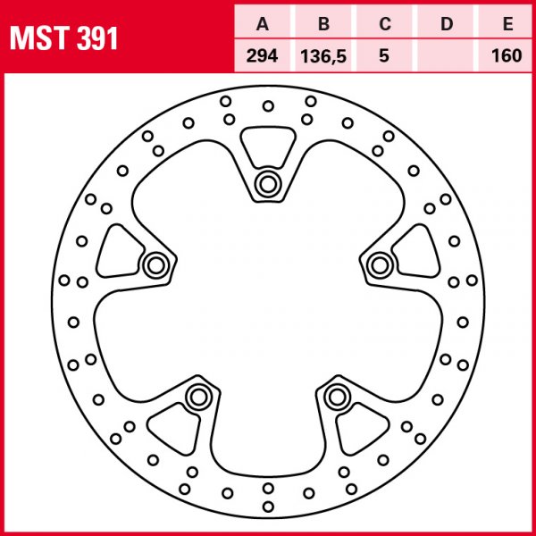 TRW Bremsscheibe Allround starr MST391 K1200GT K12S