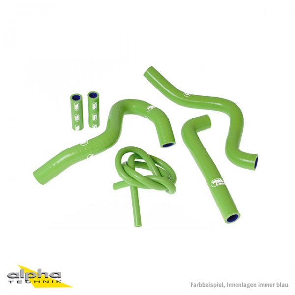 SAMCO Siliconschlauch Kit grün f Kawasaki KX250, 1994-98 für KX250