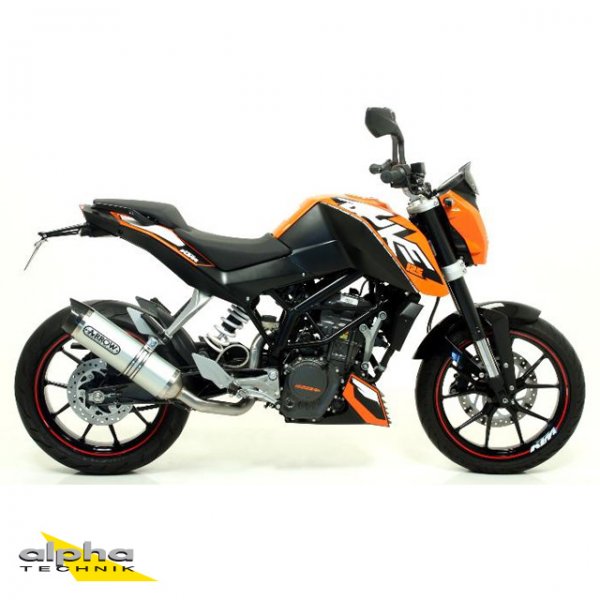 ARROW Thunder ESD KTM Duke 125 A2 11- Aluminium für 125 Duke KTM IS DUKE