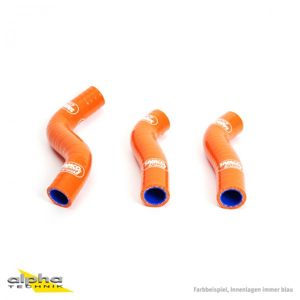 SAMCO Siliconschlauch Kit orange KTM 250 SX-F, 07-10 für 250 SX-F