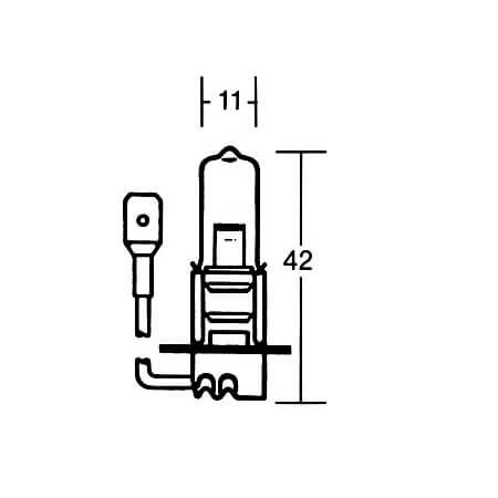 - Kein Hersteller - H3 Glühlampe 12V 55W, PK 22S für