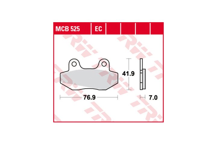 TRW Bremsbelagsatz EC MCB525EC X-Large GPR50 GPRR MBX50S AC05 Boomer Agora B70 Jetix 125 Mant