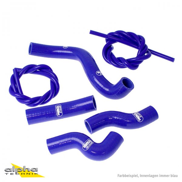 SAMCO Siliconschlauch Kit blau Kawasaki Z750(R), 2007-12 für Z750 ZR750L