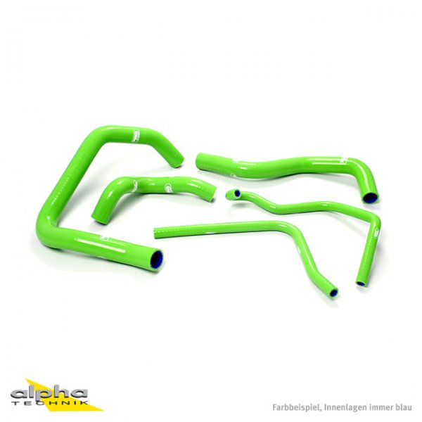 SAMCO Siliconschlauch Kit grün Kawasaki ZX6R, 1998-02 für ZX6R Ninja ZX600G