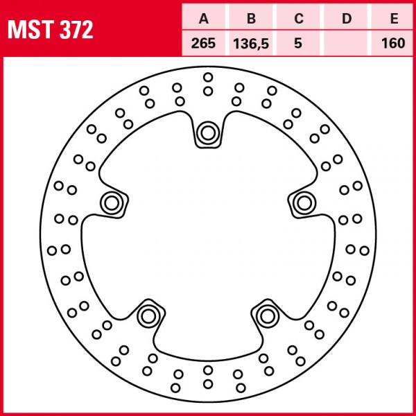 TRW Bremsscheibe Allround starr MST372 R nineT R1ST Nuda 900R A7