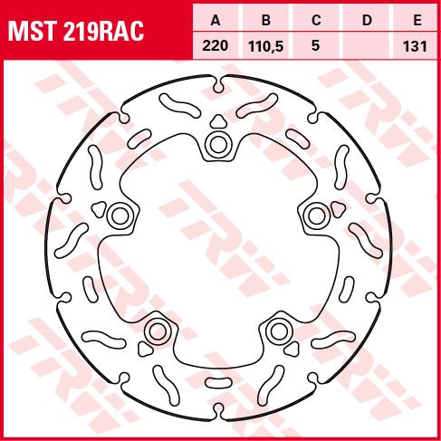 TRW Bremsscheibe Sportiv starr MST219RAC GSX-R1000 WDM0