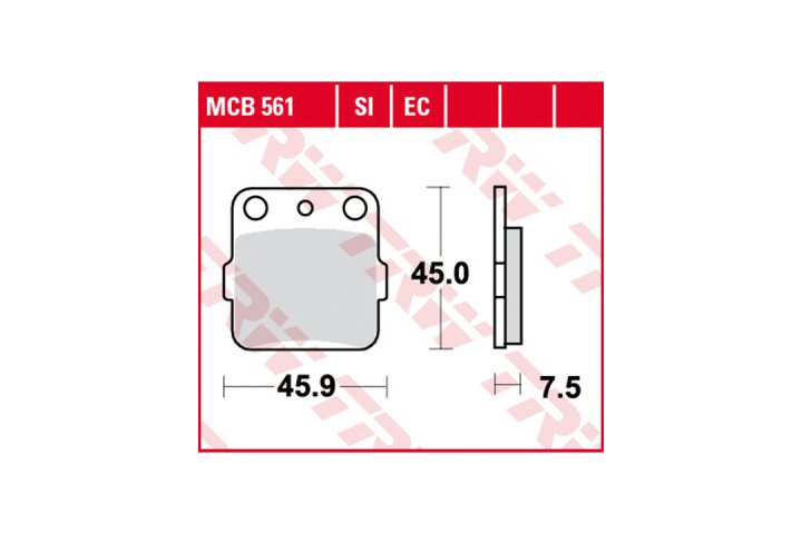 TRW Bremsbelagsatz EC MCB561EC DVX400 CRF150R KE03 KX80 RM65 YZ80